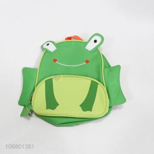 Fashionable cheap little cute animal frog cartoon toddler schoolbags