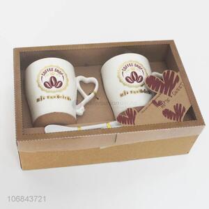 Cheap and good quality 2pcs ceramic cup set