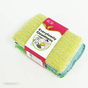 High Sales 3PCS Household Cleaning Sponge Scouring Pad