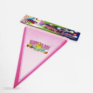 Low price 10pcs colorful pennants for party decoration