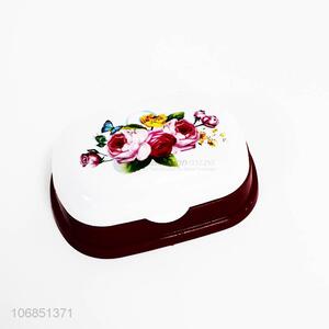 Good Factory Price Flowers Pattern Plastic Soap Box