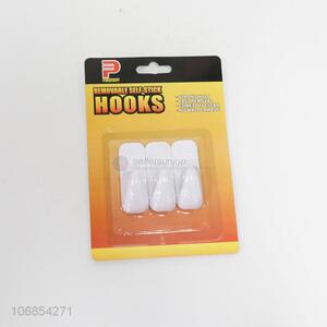 Good sale 3pcs self-stick hooks sticky hooks