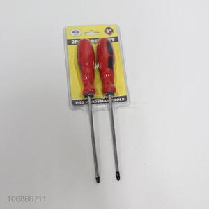 Good quality hand tools 6 inch rubber handle screwdriver set