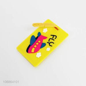Factory direct sale travel cartoon plane luggage tag