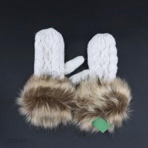 Fashion Style Plush Knitted Glove Warm Glove