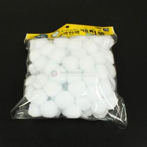 Low price clothing accessories 100pcs white fuzzy balls