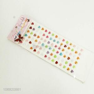 Custom Heart Shape Plastic Decorative Sticker