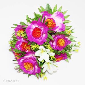 Best Selling 12 Heads Peony Artificial Flowers For Home Decoration