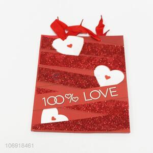 Custom Red Wedding Gift Bag Portable Paper Bag