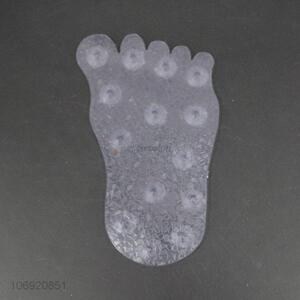 Wholesale cheap footprint shape pvc bath mat with suction cup