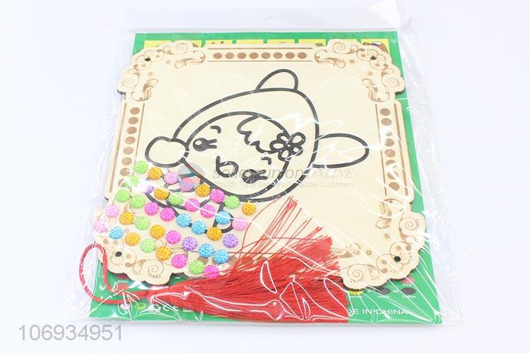 High Sales Kids Educational Toy Handmade Diy Snow Mud Painting Board With Clay And Chinese Knot