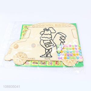 Direct Price Cute Cartoon Cock Children'S Diy Craft Set Snow Mud Clay Painting Board