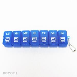 Wholesale eco-friendly 7 days plastic pill case pill container