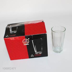 Good Quality 6 Pieces 300Ml Glass Cup Set