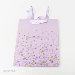 Fashion design star printed paper gift bag with good quality