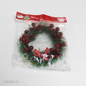 New Arrival Christmas Wreath Artificial Evergreen Christmas Wreath With Berries