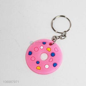 Custom soft key chain silicone cartoon donut key chain