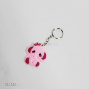Wholesale Customized Cartoon Animal Elephant Silicone Key Ring