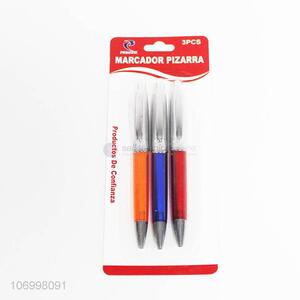 New design 3pcs plastic ball-point pen luxury ballpoint pen