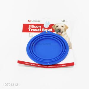 Hot selling premium quality collapsible silicone travel bowl for dogs