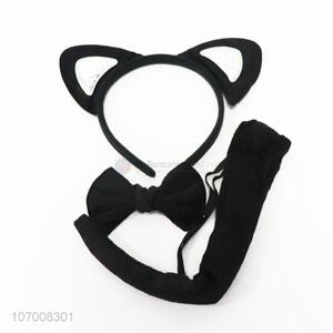 Cheap Animal Costume Tail and Cat Ear Headband Set Fancy Dress Party Cosplay