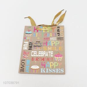 Custom Printed Luxury Paper Bag Happy Birthday Gift Paper Bag