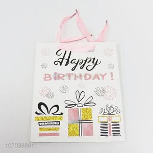 Wholesale Custom Printed Happy Birthday Gift Paper Bag