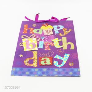 Hot Selling Colorful Birthday Gift Bag Portable Paper Bag