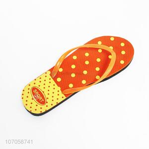 Good quality cheap round dot printed men flip flops slippers
