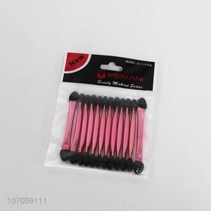 Best Price 12PC Sponge Eye Shadow Applicator with Plastic Handle for Makeup