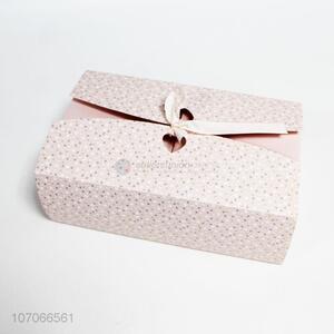 Wholesale luxury fine small flower printed paper gift box