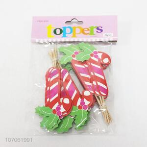 Wholesale 24 Pieces Wooden Stick Cake Topper