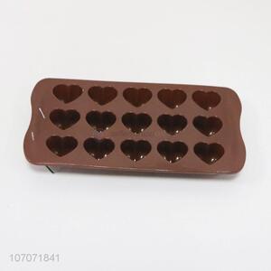 Factory sell non-stick 15-cavity heart shape silicone cake mould