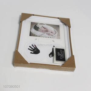 Wholesale Plastic Newborn Baby Handprint  Footprint Photo Frame for Kids