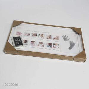 Best Price Handprint Clay Footprint Clay Newborn Souvenir Baby Photo Frame