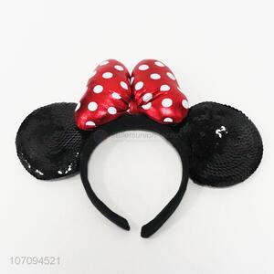Fashion Hair Accessories Plastic Headband Holiday Mouse Ear Headband
