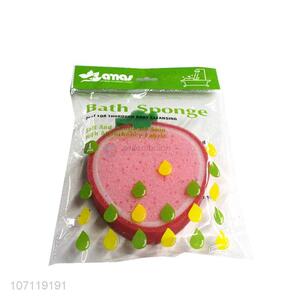 Professional supplier soft strawberry shape baby bath sponge shower sponge