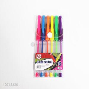 Good quality 6pcs school highlighter pen highlighter marker