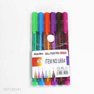 Promotional Multi Color School Plastic Ballpoint Pen Set