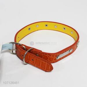 High Quality PU Leather Dog Collars Pet Training Collar