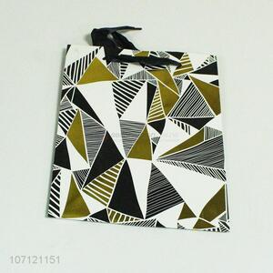 Good quality geometric patterns folding paper gift bags