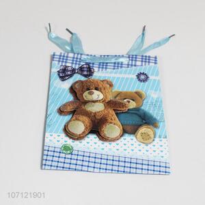 Contracted Design Cute Cartoon Bear Pattern Paper Gift Bag