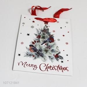 Factory Wholesale Custom Merry Christmas Paper Gift Bag With Handles