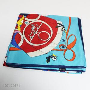 New arrival luxury square printed silk scarf for women lady