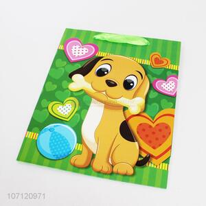 Factory wholesale custom promotional cartoon dog paper gift bag