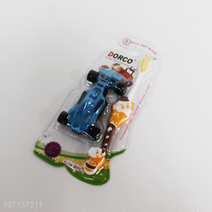 Best selling children cartoon plastic toothbrusht with car toy