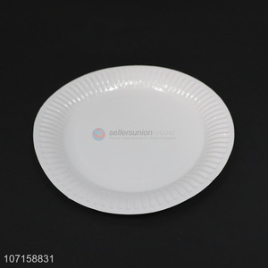 Hot selling round blank paper plate disposable party plates