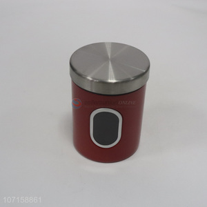 Wholesale durable metal food storage jar tea jar coffee bea jar storage canister