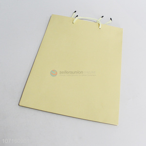 Wholesale durable solid color paper gift bags with handle