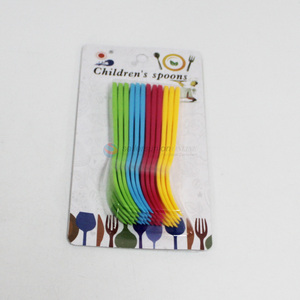 Good Sale 12 Pieces Colorful Plastic Fork Set